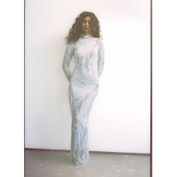 ONALAJA ZUSI WHITE MIDI DRESS SIZE XS $752 - Picture 8 of 14